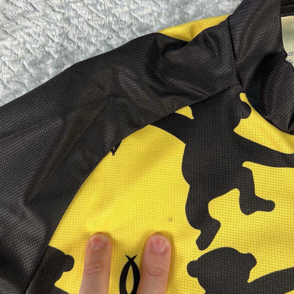 Hincapie Cycling Jersey XL 2007 MS Charity Ride Yellow Full Zip NWT Monkeys - Picture 6 of 6